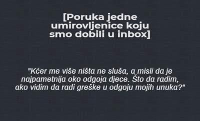 poruka umirovljenice