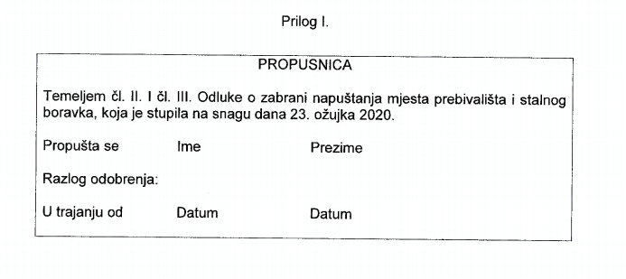 propusnica