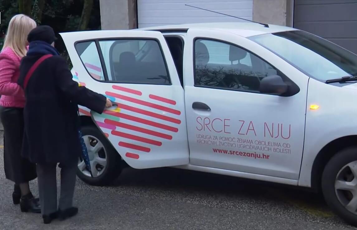 taxi koji omogućava besplatan prijevoz na liječenje oboljelim ženama 