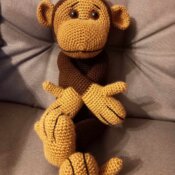 pletena igračka majmun