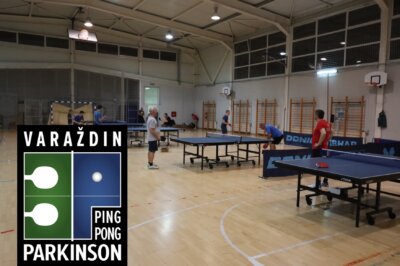 Stolni tenis u sklopu PingPongParkinson i logo PingPongParkinsona