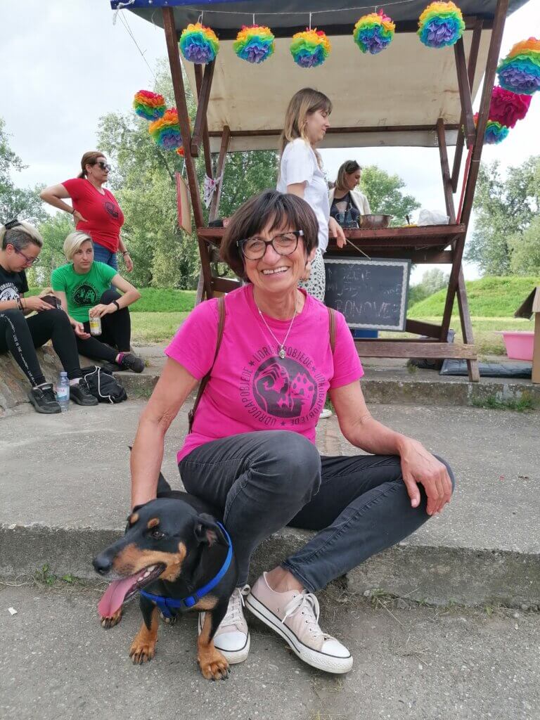 Liječnica Katarina Kruhonja sa svojim psom
