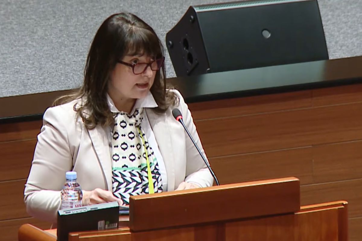 Državna tajnica u Ministarstvu pravosuđa, uprave i digitalne transformacije Fadila Bahović u Saboru