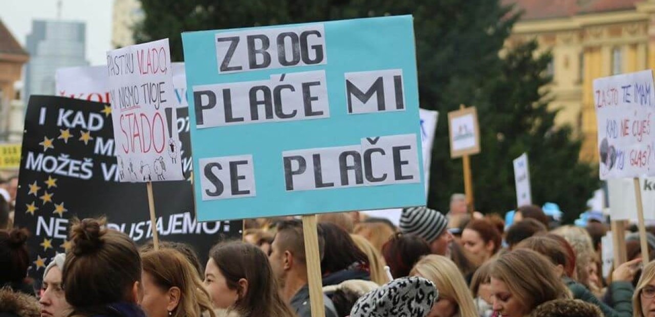 Prosvjed za veće plaće i mirovine: '750.000 umirovljenika ima ispod 617 eura'