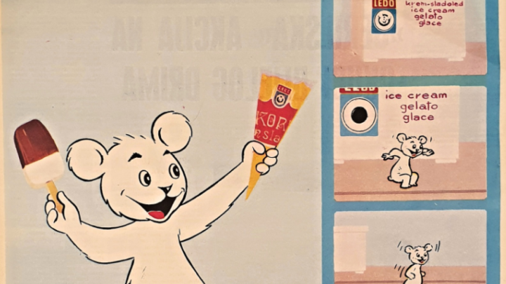 Foto dana: Ova stara reklama pokazuje da je Ledo Medo nekada bio - mršav