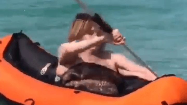 Tereza Kesovija u 81. godini naučila voziti kajak i pokazala dobru liniju u badiću