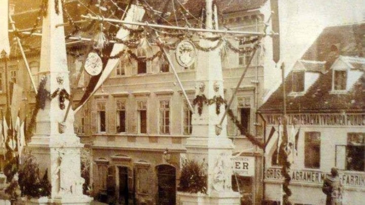 Slavoluk u Mesničkoj kao znak dobrodošlice caru Franji Josipu