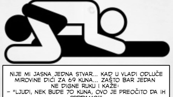 Bloger Krule nasmijao objavom o povećanju mirovina za vrlo simboličnih 69 kuna
