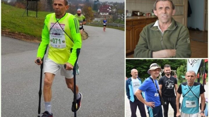 Umirovljenik Joso trči maratone, ali sa štakama: 'Nadam se da ću naredne godine pretrčati barem 400 kilometara'
