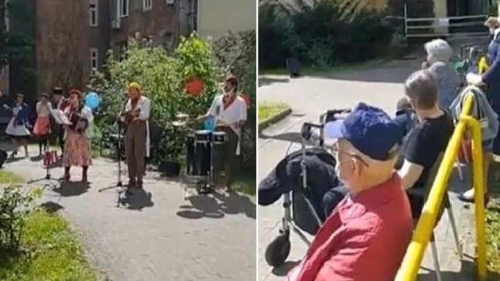 [VIDEO] Vesela glazbena družina umirovljenicima razbila monotoniju