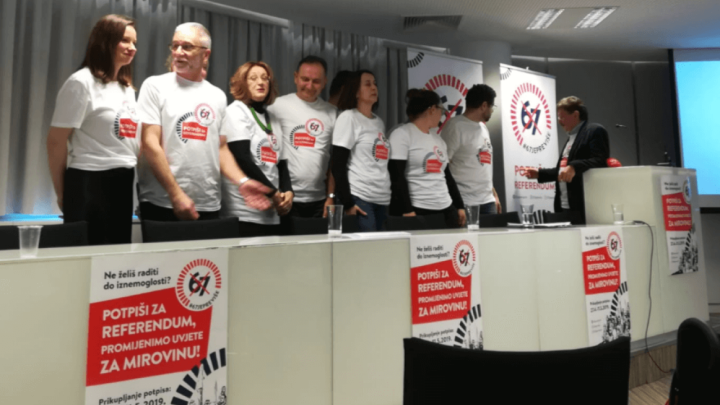 Sindikati završili prebrojavanje, imaju 748.624 važeća potpisa