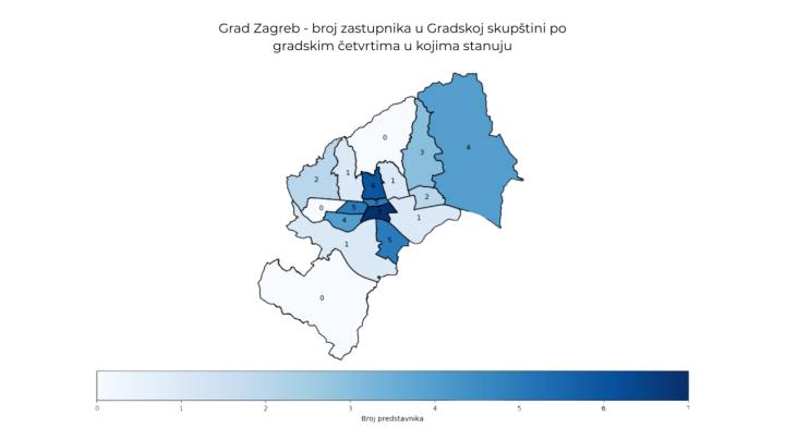 Gdje žive zagrebački zastupnici? Analiza političke geografije Gradske skupštine