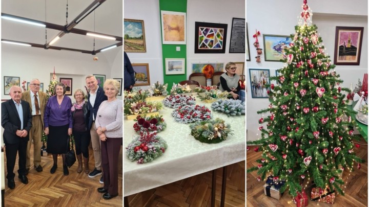 Pripreme za blagdane: Adventski vijenci i aranžmani na izložbi umirovljenika u Osijeku