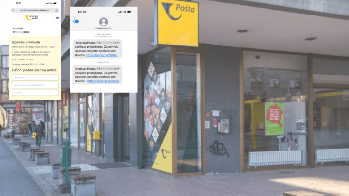 Ako ste dobili ovu SMS poruku od Hrvatske pošte, radi se o prevari