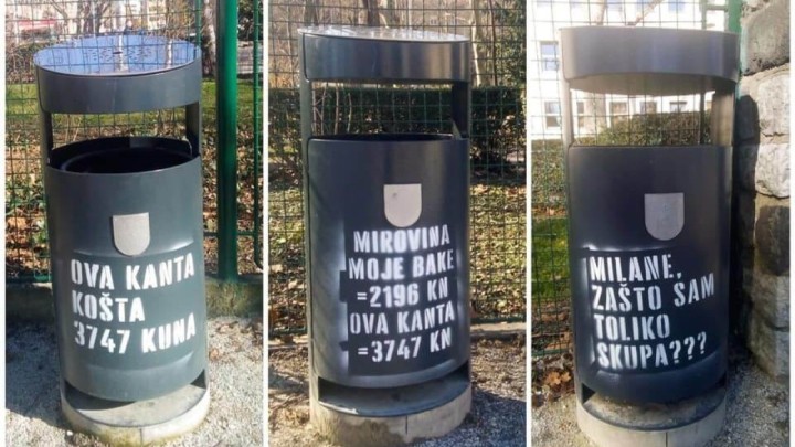 Skupi koševi za smeće: "Mirovina moje bake 2.196 kuna, ova kanta 3.747 kune"