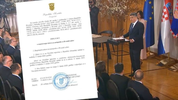 Milanović odlučio: Na izbore idemo za 46 dana!