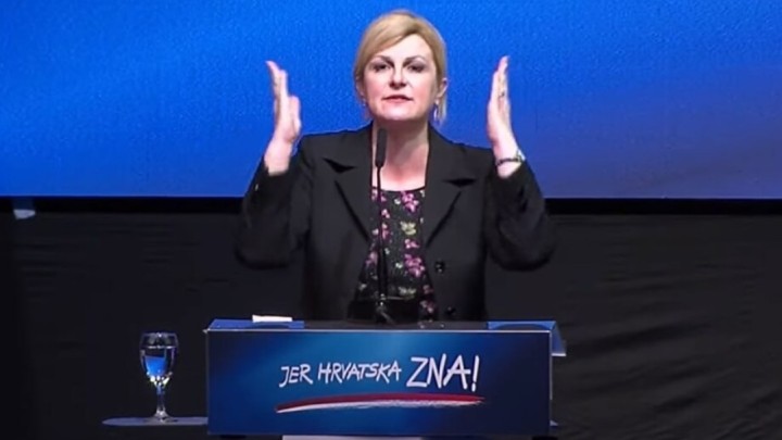 Kolinda u Osijeku održala bizarni govor: "Hrvati će preko interneta raditi za 8.000 eura"