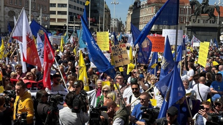 Sindikati zahvalili na dolasku na prosvjed: Najavili daljnje korake za mirovine i plaće