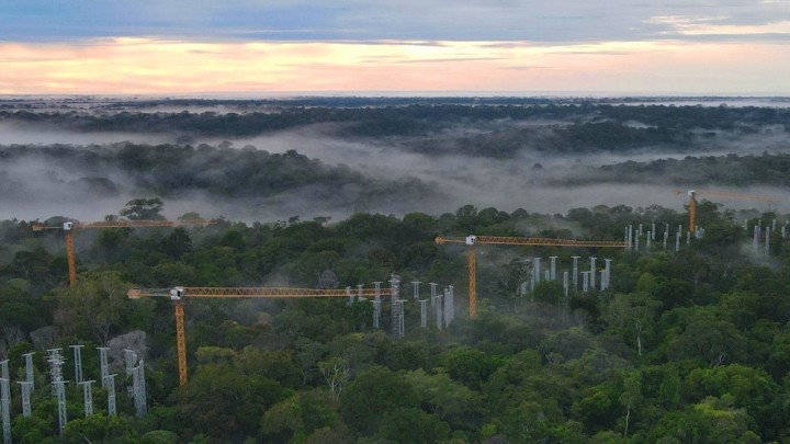 Usred Amazone rade četiri toranjske dizalice, ali ništa ne grade: Znanstvenike dižu 45 metara iznad krošnji