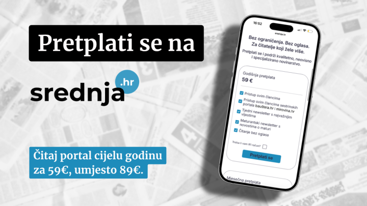 Kreće nova školska godina: Iskoristite akciju i pretplatite se na srednja.hr