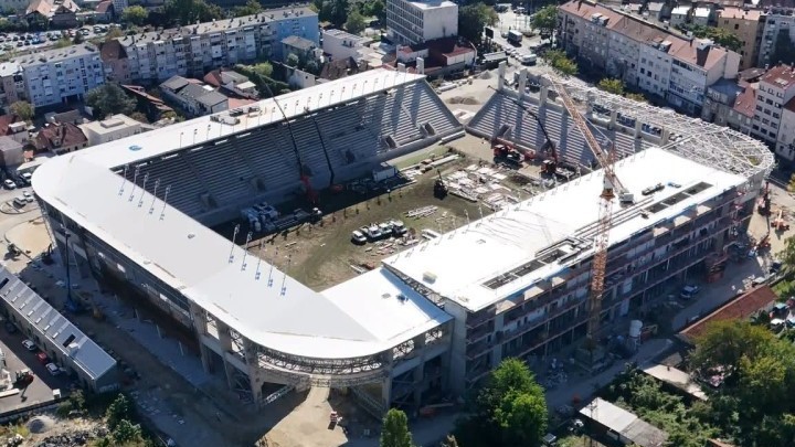 Galerija iz zraka: Kranjčevićeva napreduje punom parom, čelični krov nad tribinama izgleda spektakularno