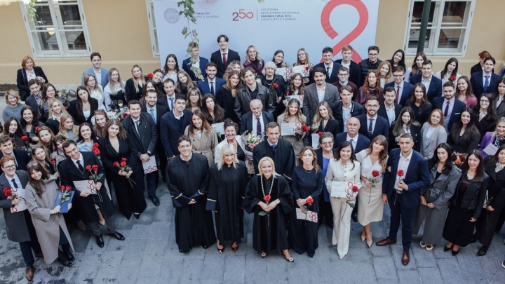 Pravni fakultet u Zagrebu u godini 250. obljetnice nagradio više od stotinu studenata, nastavnika i zaposlenika